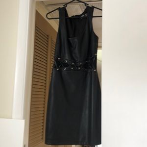 Black, faux leather , Guess dress